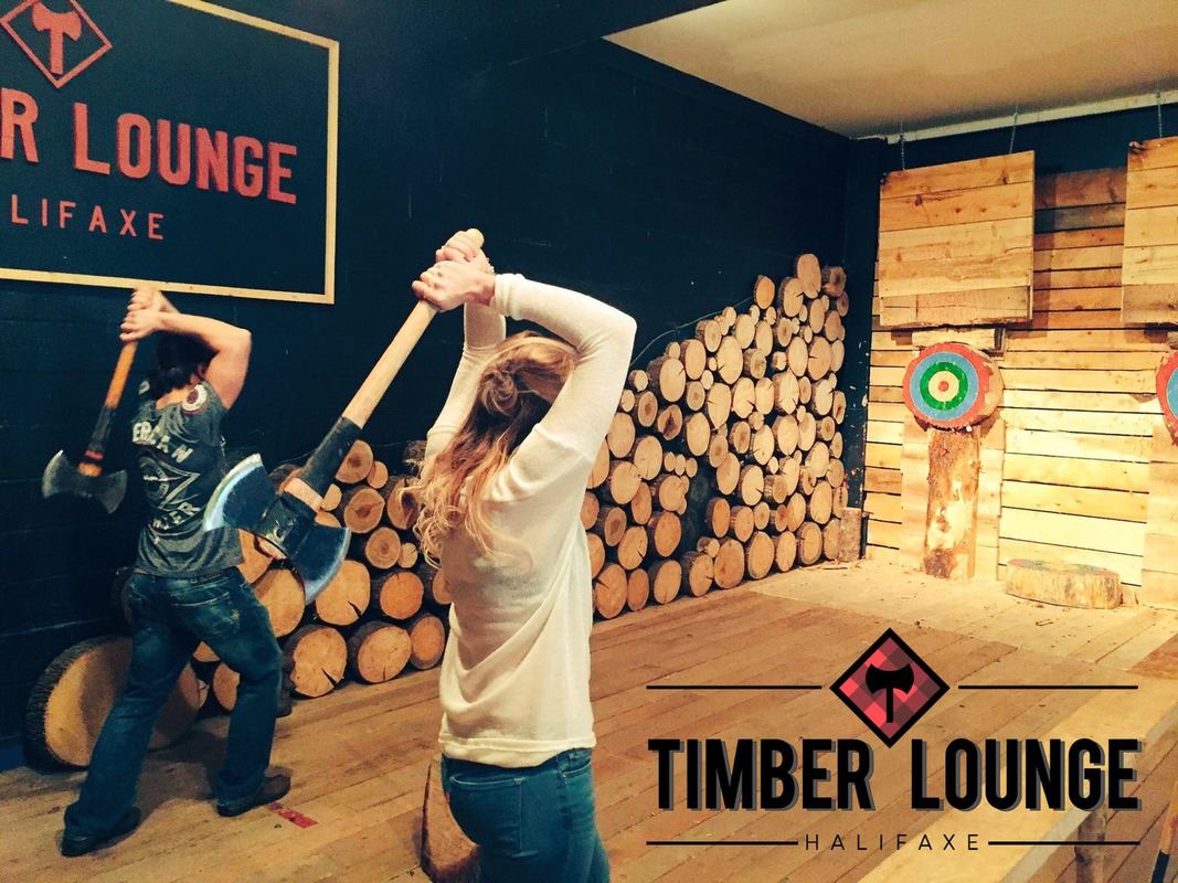 Timber Lounge, Axe Throwing, Halifax, Halifaxe, Urban Axe Throwing
